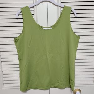 5/$25 Chico's Green Tank Top